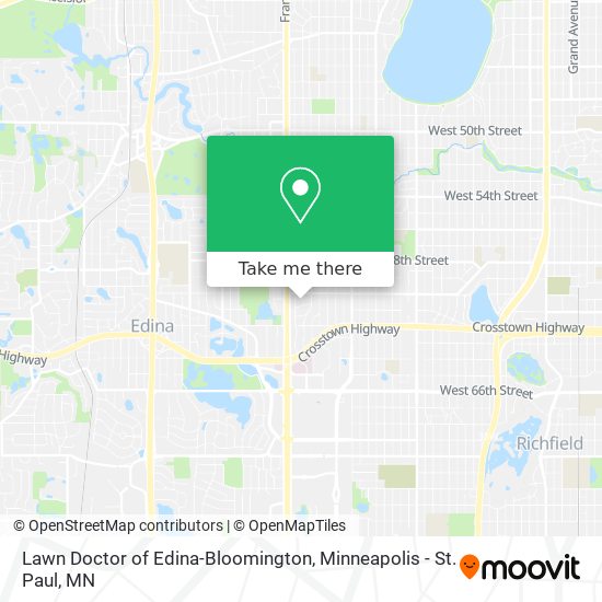 Lawn Doctor of Edina-Bloomington map