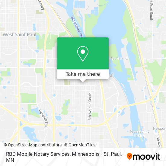 RBD Mobile Notary Services map