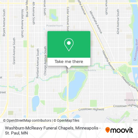 Mapa de Washburn-McReavy Funeral Chapels