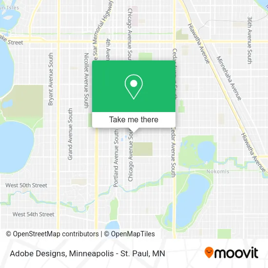 Adobe Designs map