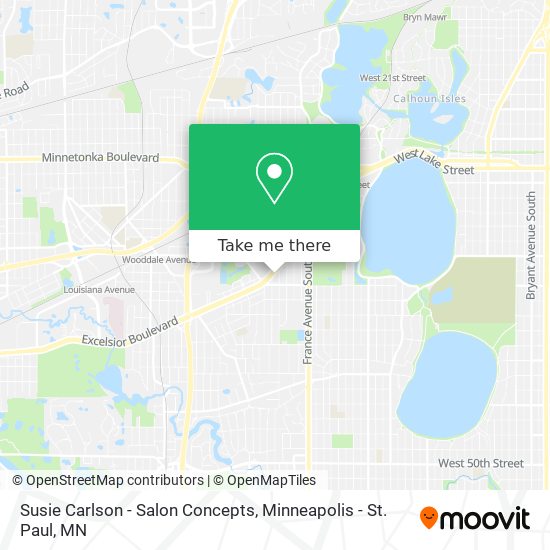 Susie Carlson - Salon Concepts map
