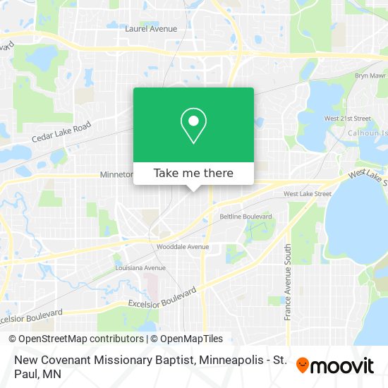 New Covenant Missionary Baptist map