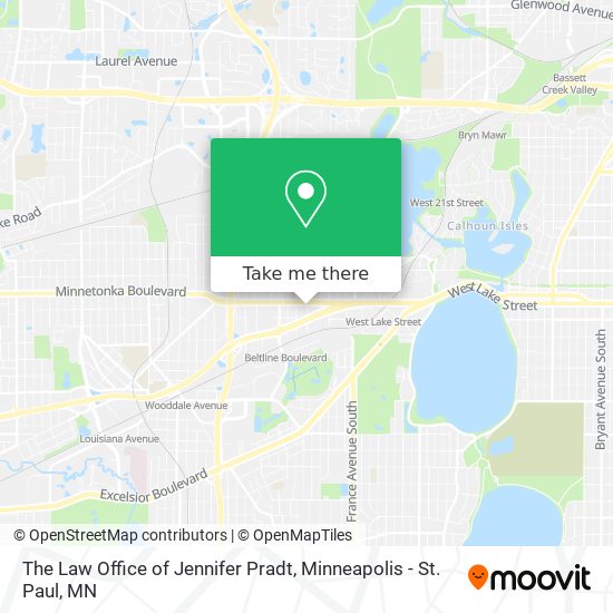 Mapa de The Law Office of Jennifer Pradt