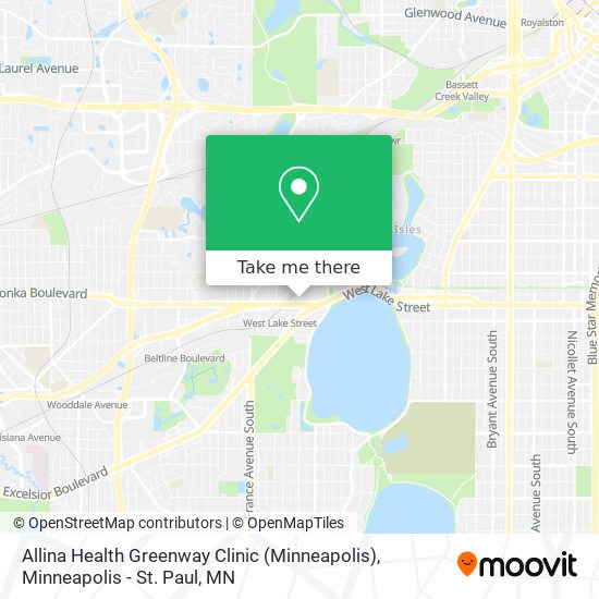 Allina Health Greenway Clinic (Minneapolis) map
