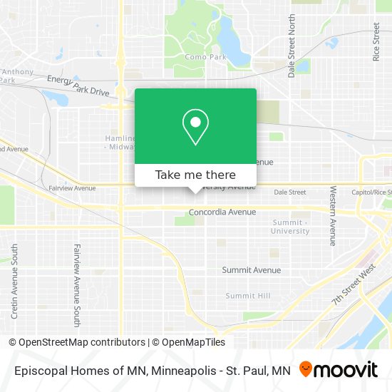 Mapa de Episcopal Homes of MN