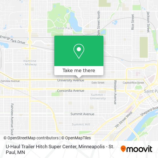 U-Haul Trailer Hitch Super Center map