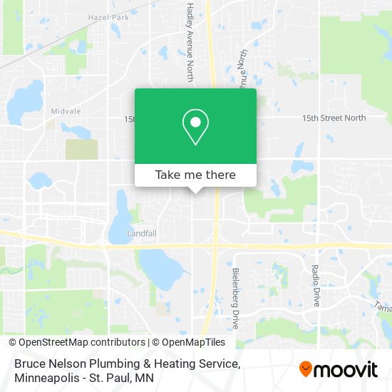 Bruce Nelson Plumbing & Heating Service map