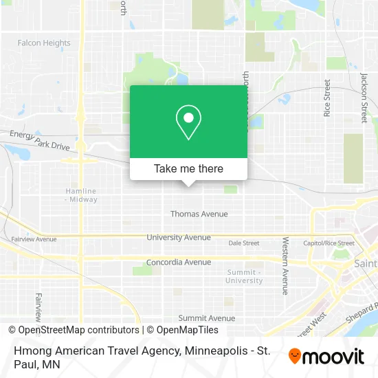 Hmong American Travel Agency map