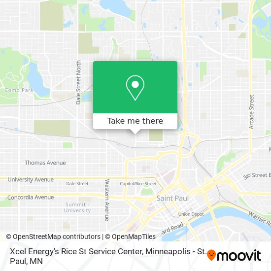Mapa de Xcel Energy's Rice St Service Center