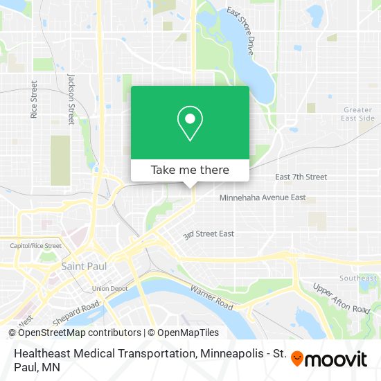 Mapa de Healtheast Medical Transportation