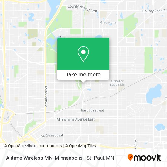 Mapa de Alitime Wireless MN