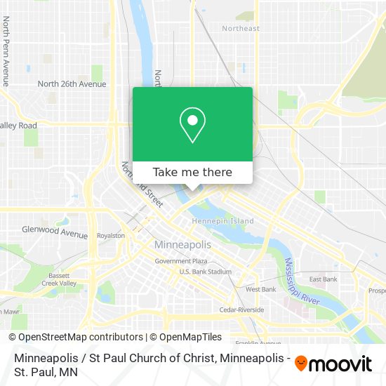 Mapa de Minneapolis / St Paul Church of Christ