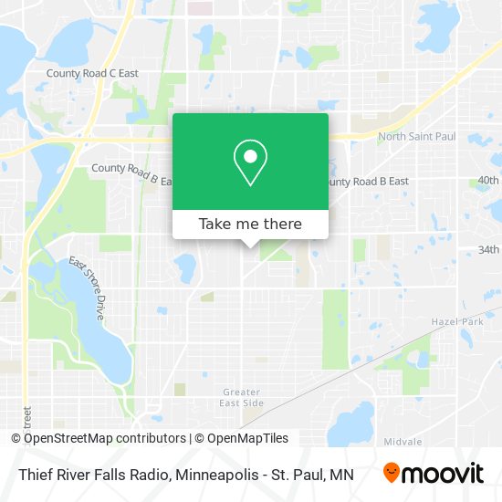 Thief River Falls Radio map