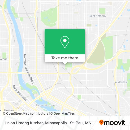 Union Hmong Kitchen map