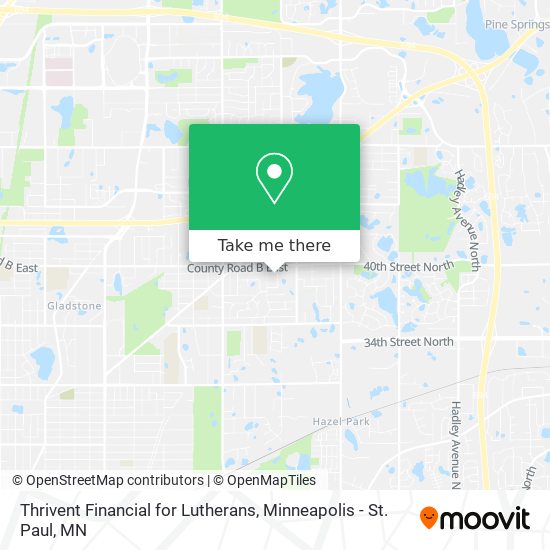 Thrivent Financial for Lutherans map