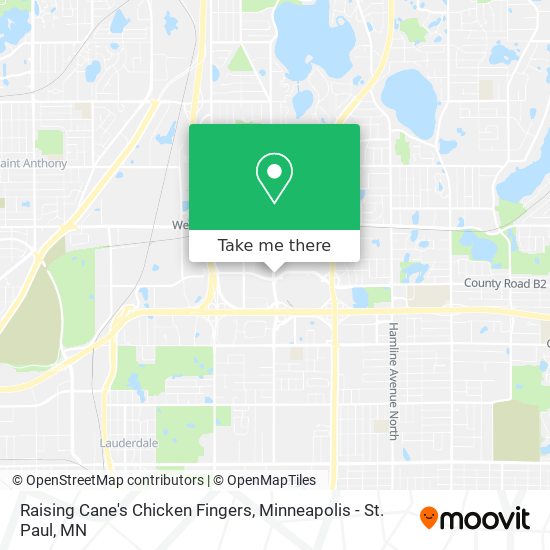Mapa de Raising Cane's Chicken Fingers