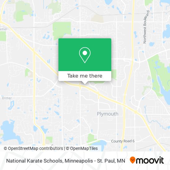National Karate Schools map