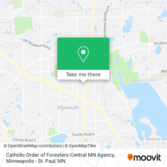Catholic Order of Foresters-Central MN Agency map