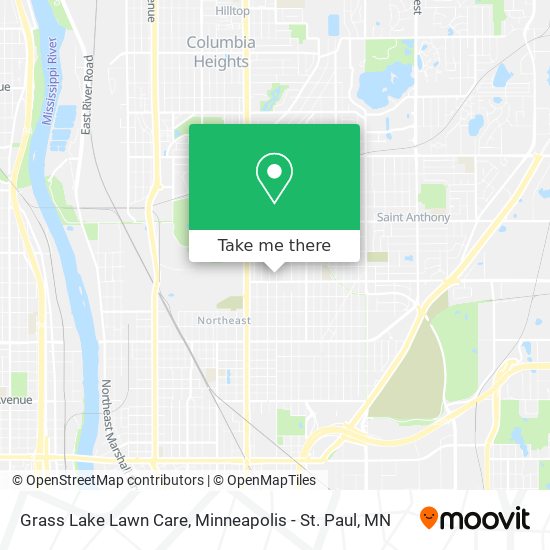 Mapa de Grass Lake Lawn Care