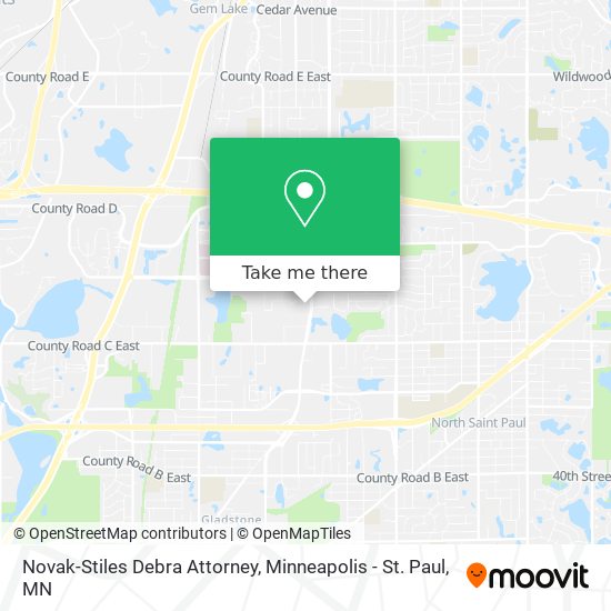 Novak-Stiles Debra Attorney map