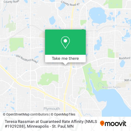 Teresa Rassman at Guaranteed Rate Affinity (NMLS #1929288) map