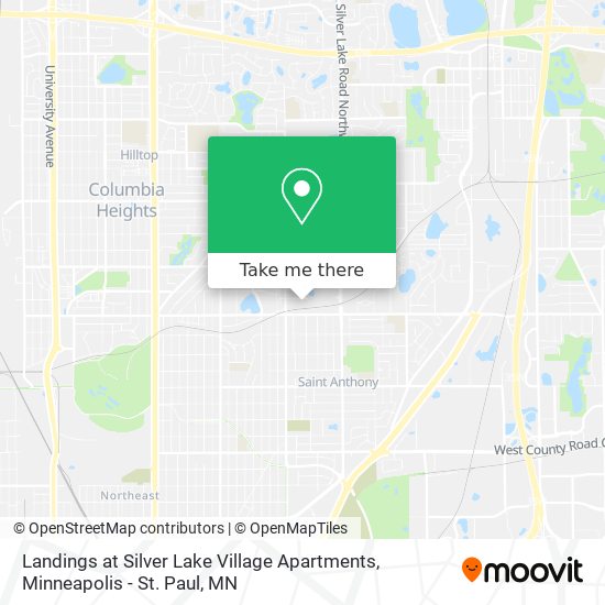 Mapa de Landings at Silver Lake Village Apartments