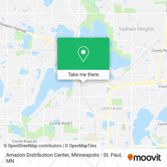 Amazon Distribution Center map