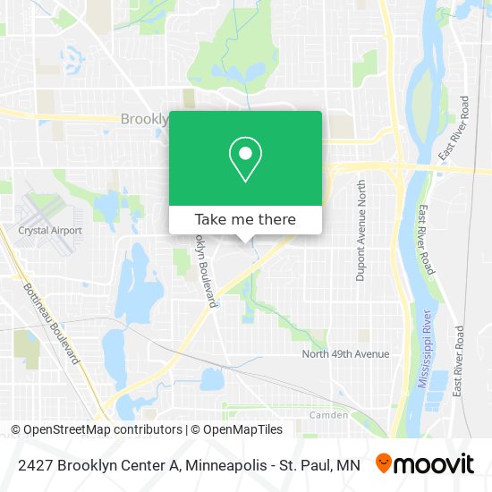 Mapa de 2427 Brooklyn Center A