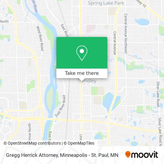 Gregg Herrick Attorney map