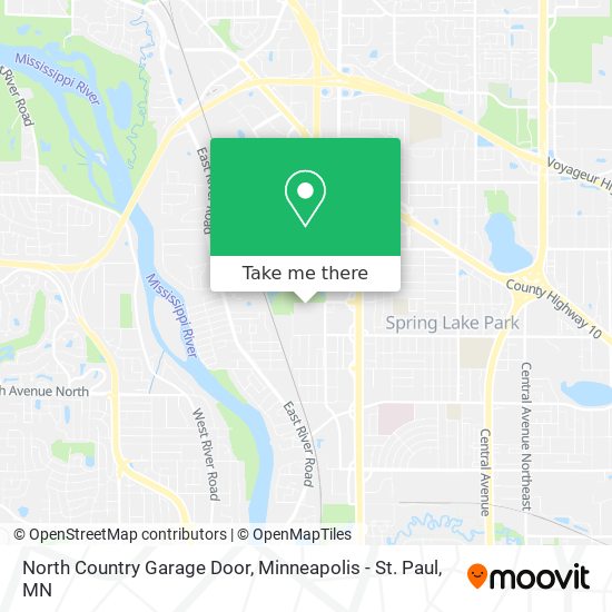 Mapa de North Country Garage Door