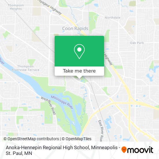 Anoka-Hennepin Regional High School map