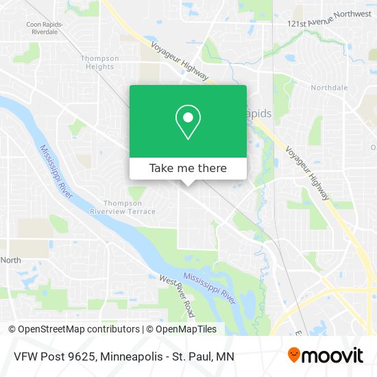 VFW Post 9625 map