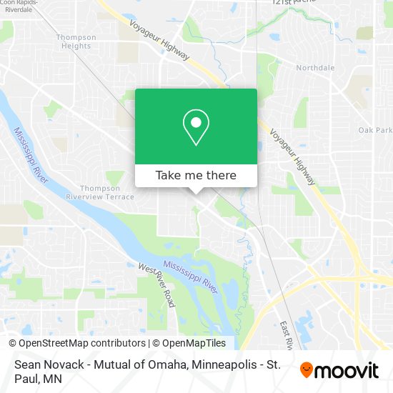 Sean Novack - Mutual of Omaha map