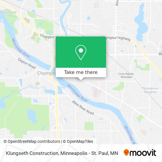 Klungseth Construction map