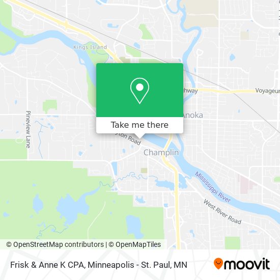 Mapa de Frisk & Anne K CPA