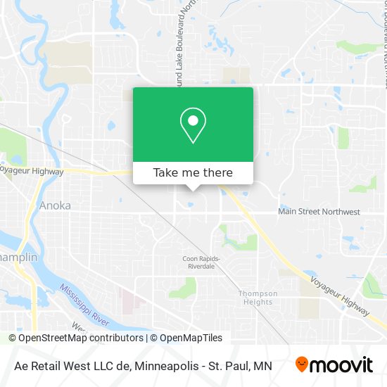 Ae Retail West LLC de map