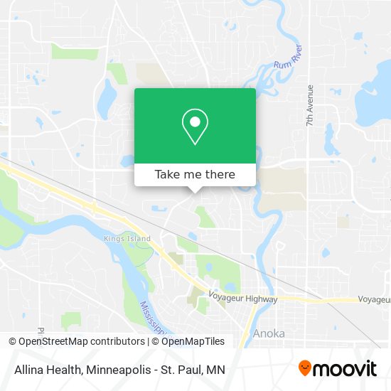 Allina Health map