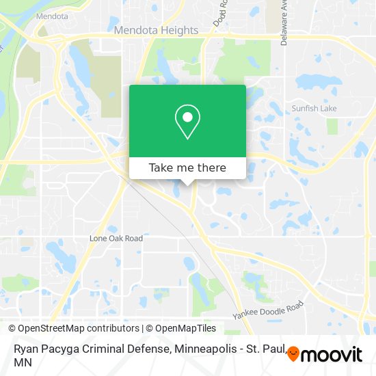 Ryan Pacyga Criminal Defense map