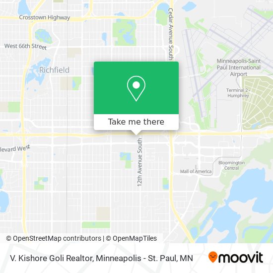 Mapa de V. Kishore Goli Realtor