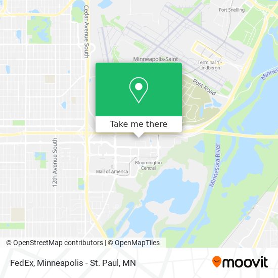 Mapa de FedEx