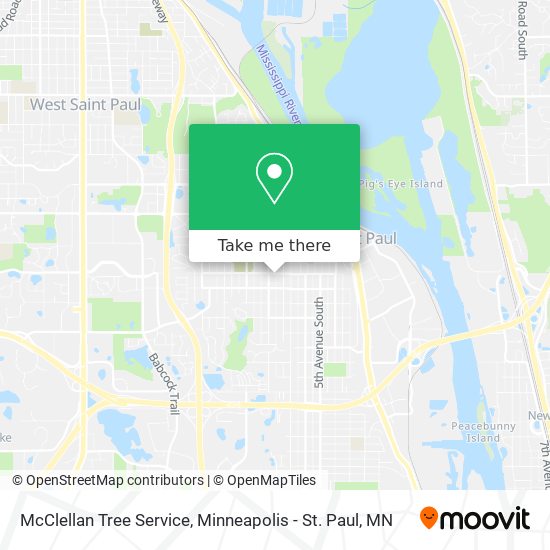 McClellan Tree Service map