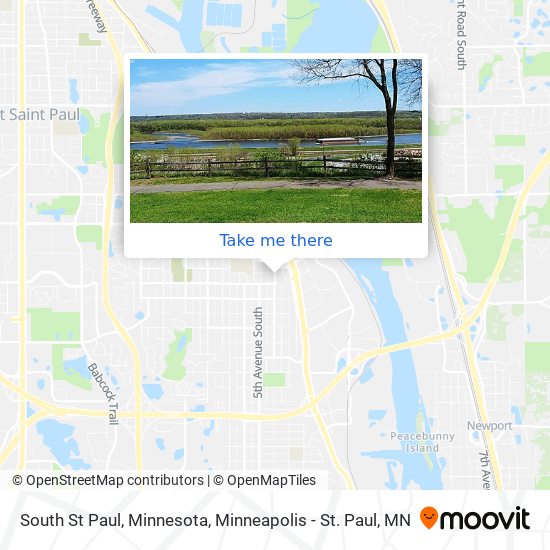 South St Paul, Minnesota map
