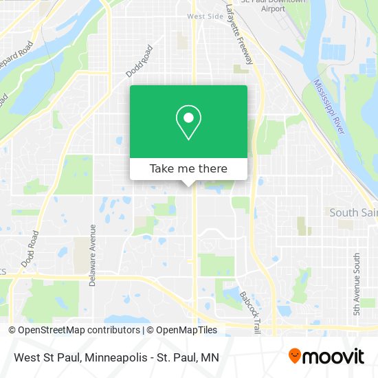 West St Paul map