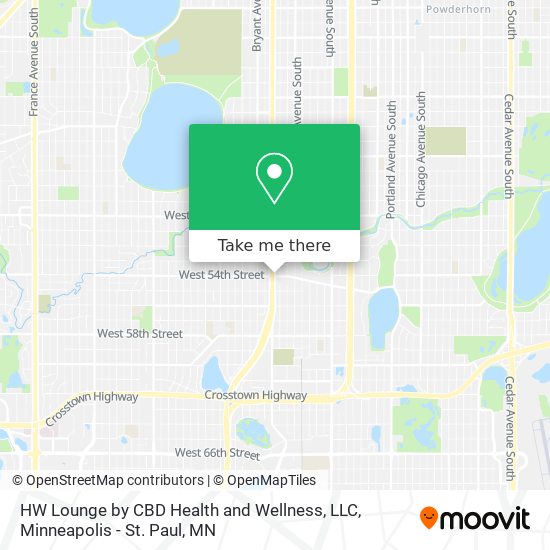 HW Lounge by CBD Health and Wellness, LLC map