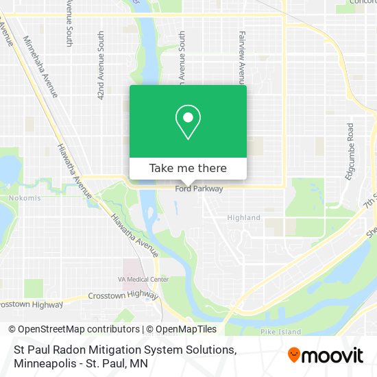 Mapa de St Paul Radon Mitigation System Solutions