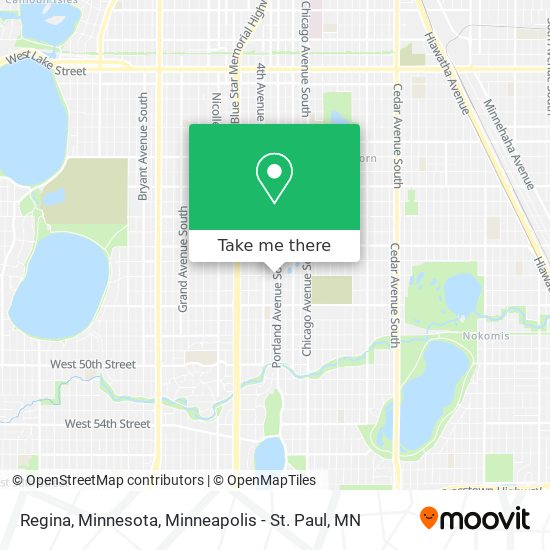Regina, Minnesota map