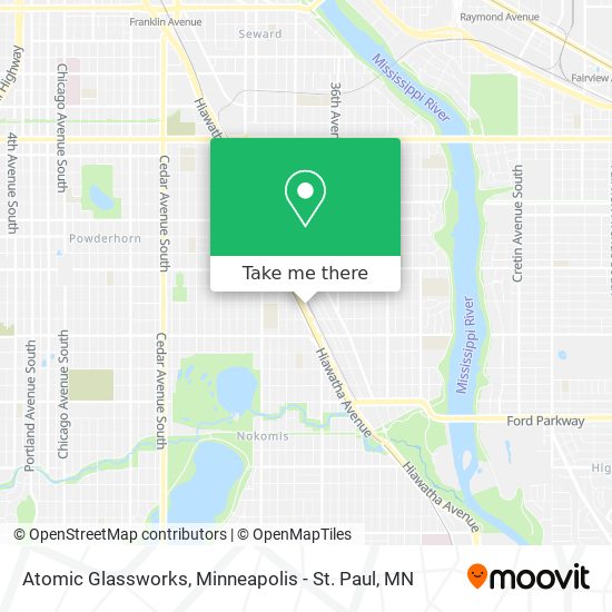 Mapa de Atomic Glassworks
