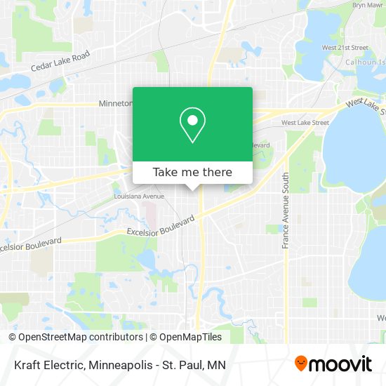 Kraft Electric map
