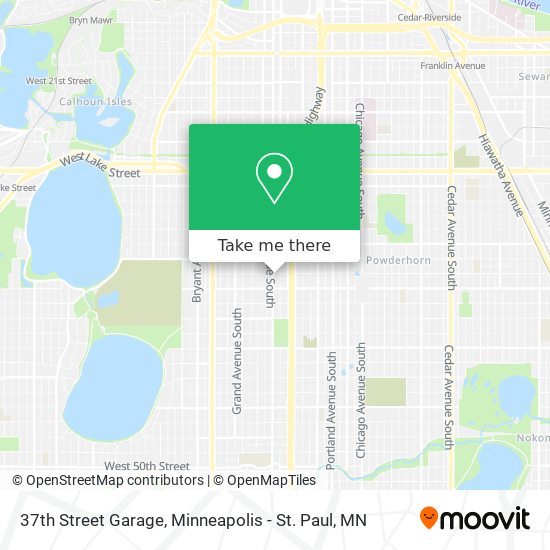 37th Street Garage map