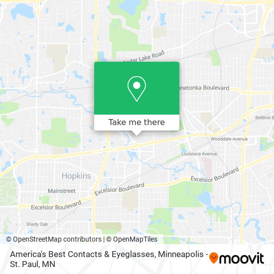 America's Best Contacts & Eyeglasses map